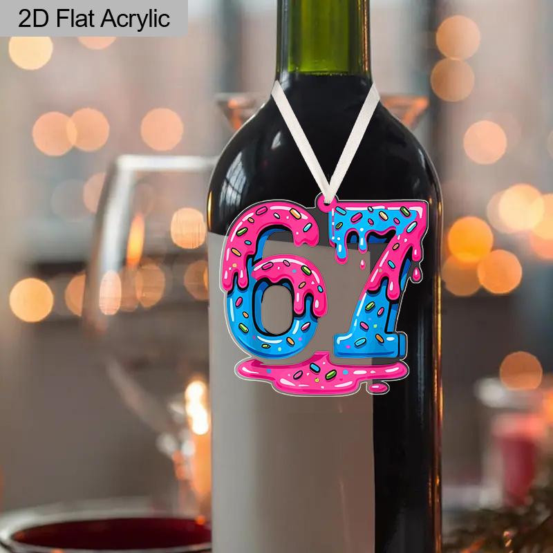 Valentine's Day Transparent Acrylic Pendant 67 Hanging Decor Hanging on The Wall Door Holiday Gift for Friends Birthday Gift Galentine's Day