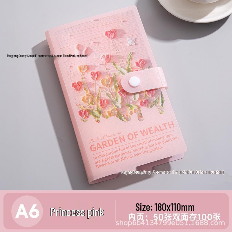 Transparent Oil Painting Savings Album for Cash Storage