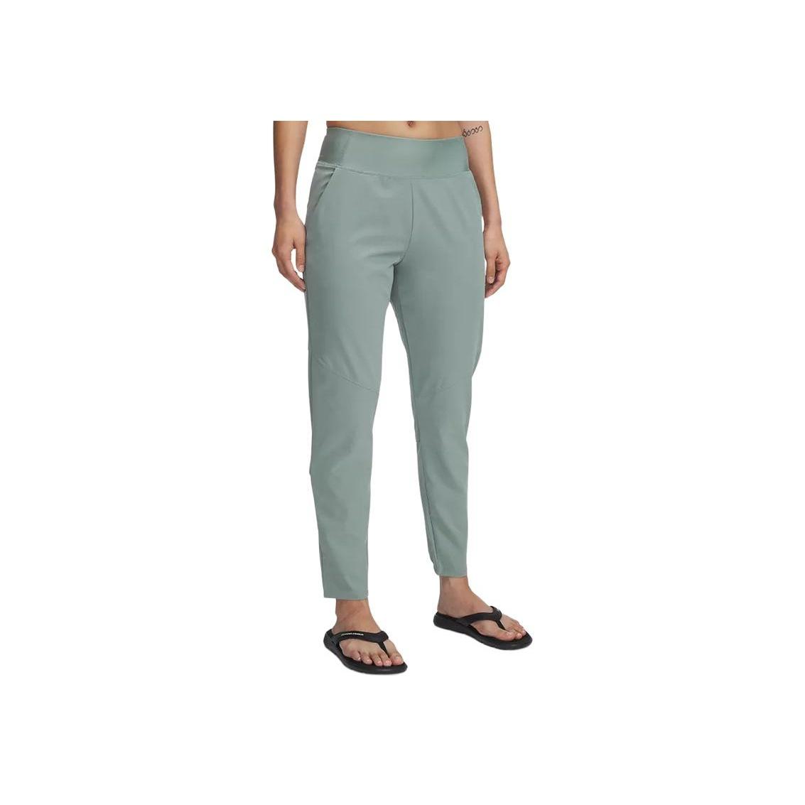 

Under Armour Comfortable Mid-Rise Woven Sports Pants Women bottoms Blue-Green 1383557-348 L