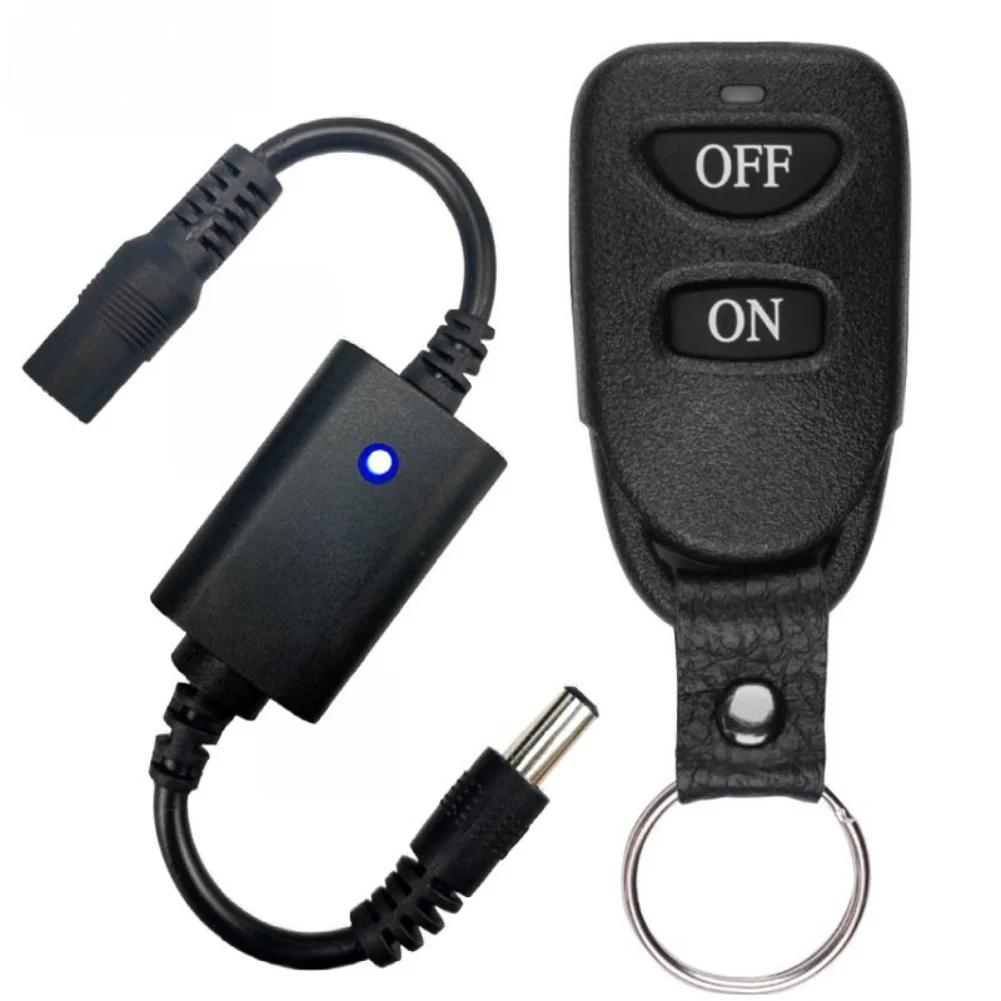 433Mhz DC 3.7V 5V 12V Wireless RF Remote Control Switch Receiver Remote On / Off Transmitter Micros Switch + Wall Sticky Remote