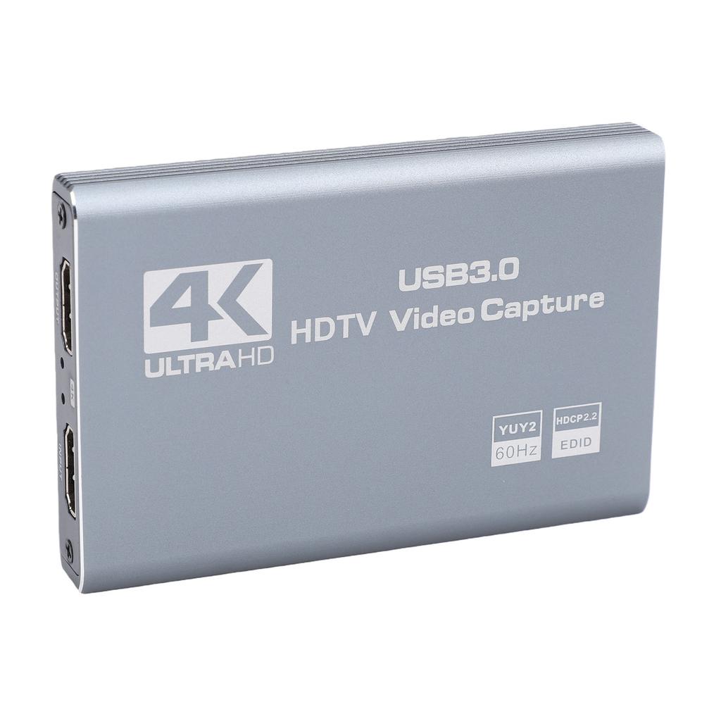 Video Capture Card 4K HD Multimedia Interface USB 3.0 60FPS Game Live Streaming Plug and Play Low Latency Recording for