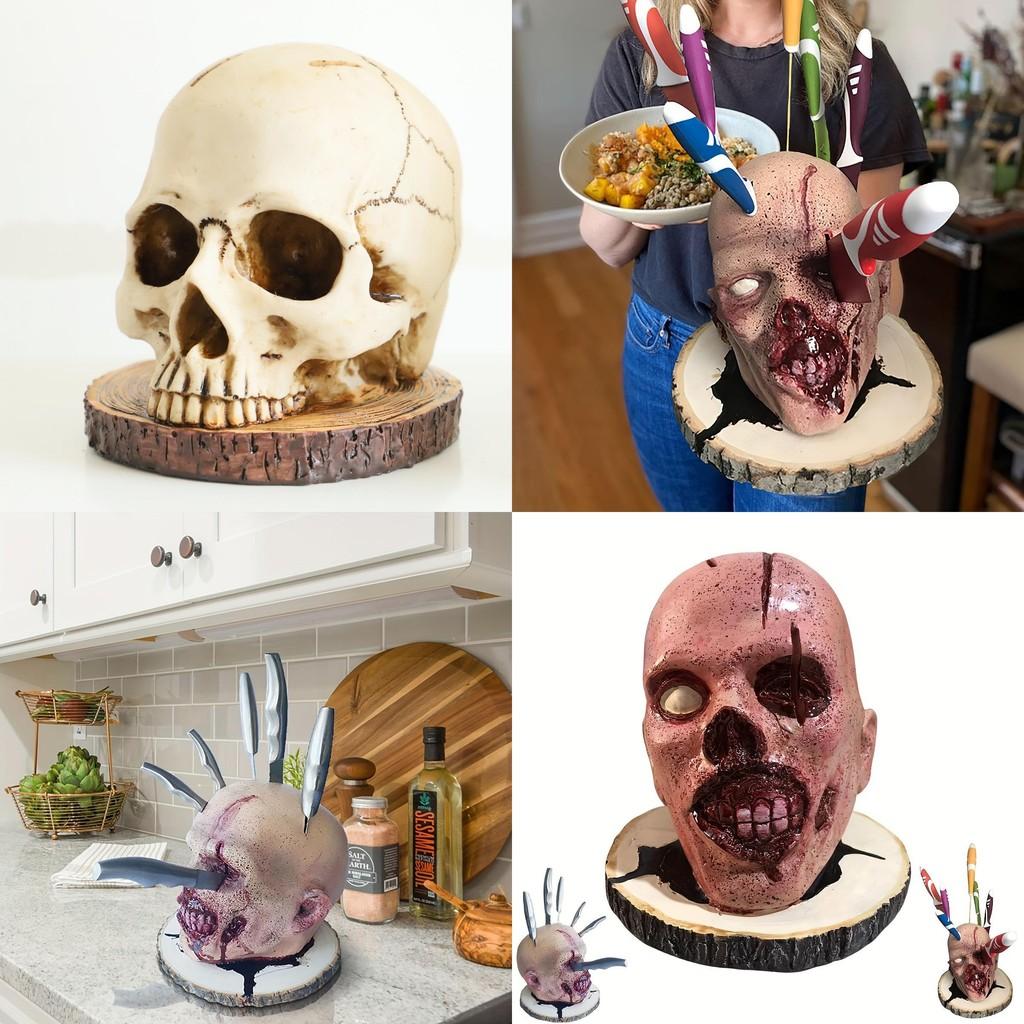 Stand Bloody Halloween Horror Thriller Spoof Resin Kitchen Supplies Tools