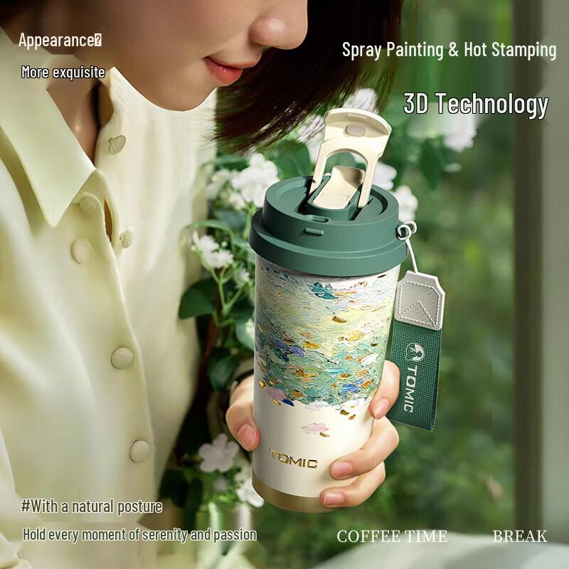 Temok Van Gogh Water Lilies Insulated Dual-Drink Mug