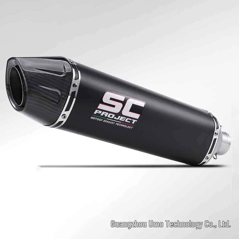 51MM Universal Roman Exhaust Tailpipe for Ninja 400/500/ZX6R/R3 Motorcycle Modification.