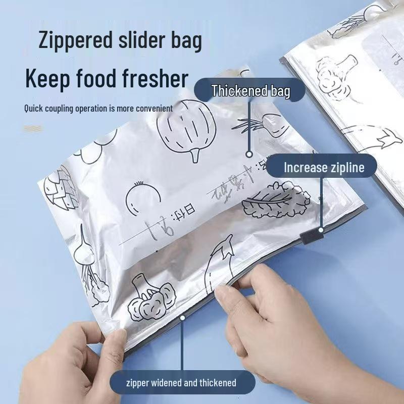 Antibacterial Food Grade Aluminum Foil Self-Sealing Bag for Fresh-keeping and Frozen Storage