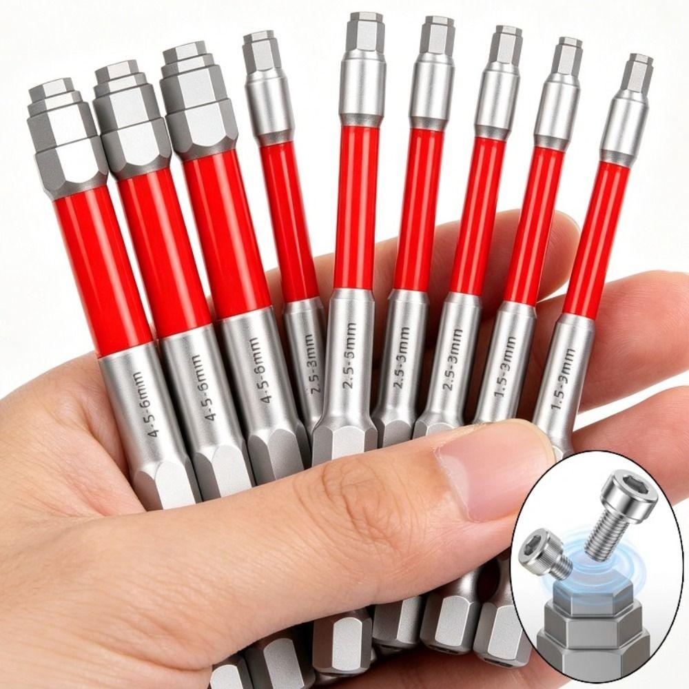 6.35mm Hex Shank Electric Screwdriver Bit Alloy Steel Hex Bit Set Automotive Maintenance