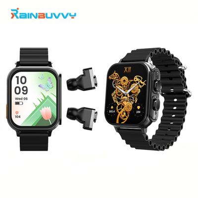 Orologio Sportivo Auricolari TWS Rainbuvvy N22 1,96 pollici IPS 320x386 BT5.0 IP67 Resistente all'Acqua per la Vita Braccialetto Intelligente Smartwatch Android Supporto Multilingua