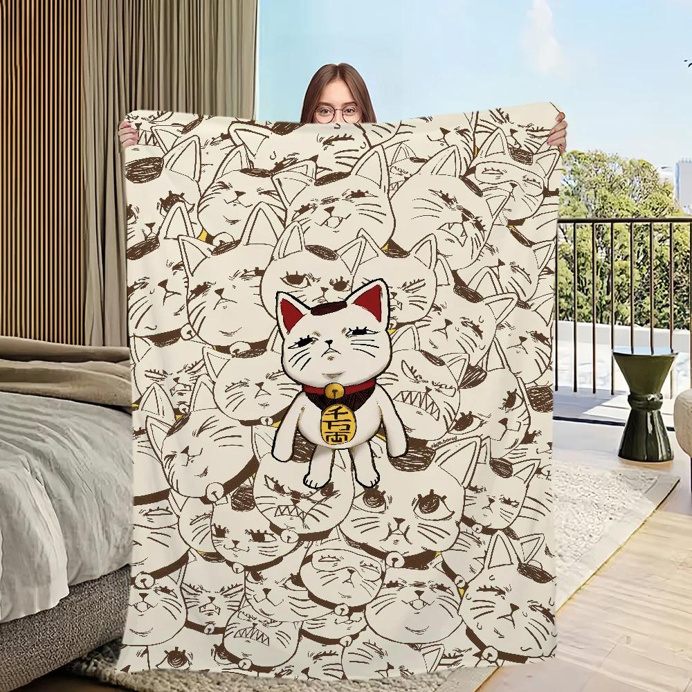 Cozy Warm Soft Plush Throw Blanket for Sofa Living Room Office Bedroom Cartoon Travel Anime TTurbo Granny Flannel Gift