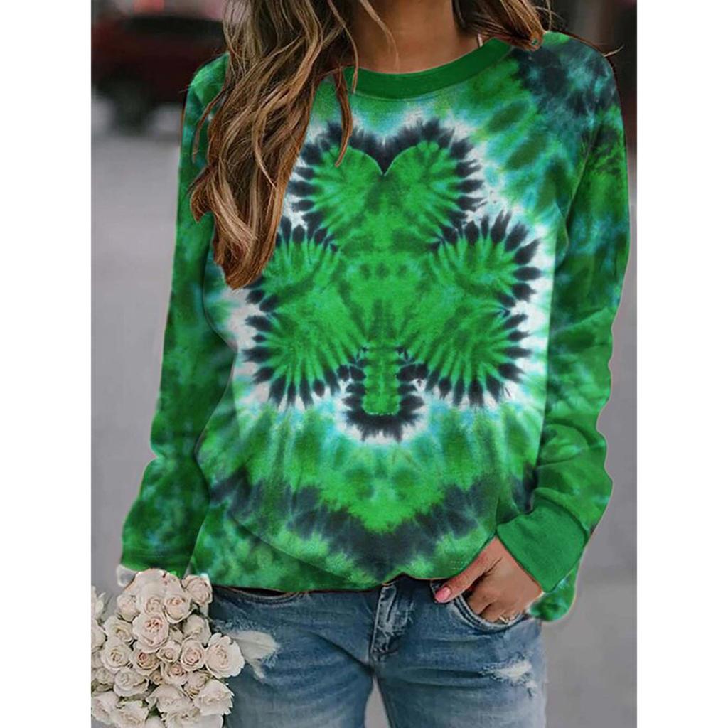 Spring Autumn 3D Printed Pullovers Women Long Sleeves O Neck Hoodies Casual Plus Size Pullover Drop Shoulder Sweatshirt