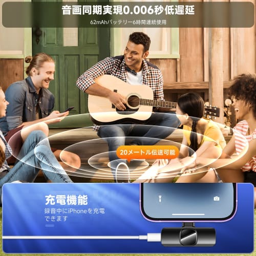 GTTCCG [Latest Version] Lavalier Microphone [Supports Simultaneous Use by Two People] No Bluetooth or App Required, Instant Connection, Ultra-Mini, 36