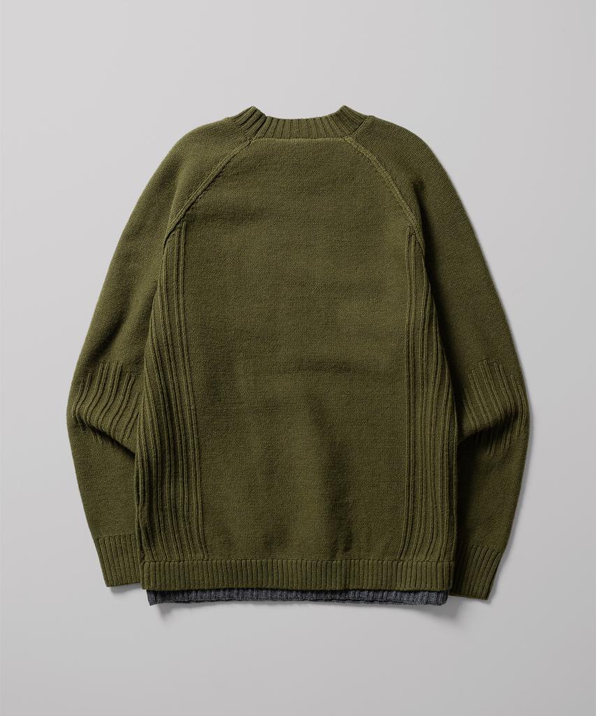DICKIES Layered Pullover Knit Olive