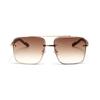 Lightweight Double-bar Sunnies Zinc Zinc Alloy Anti-UV Plain Glasses Unisex Polarized Sunglasses  Outdoor