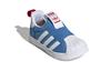 Adidas Originals SUPERSTAR 360 Abrasion Resistant Low top Toddler Shoes Blue Infant And Toddler GY9143