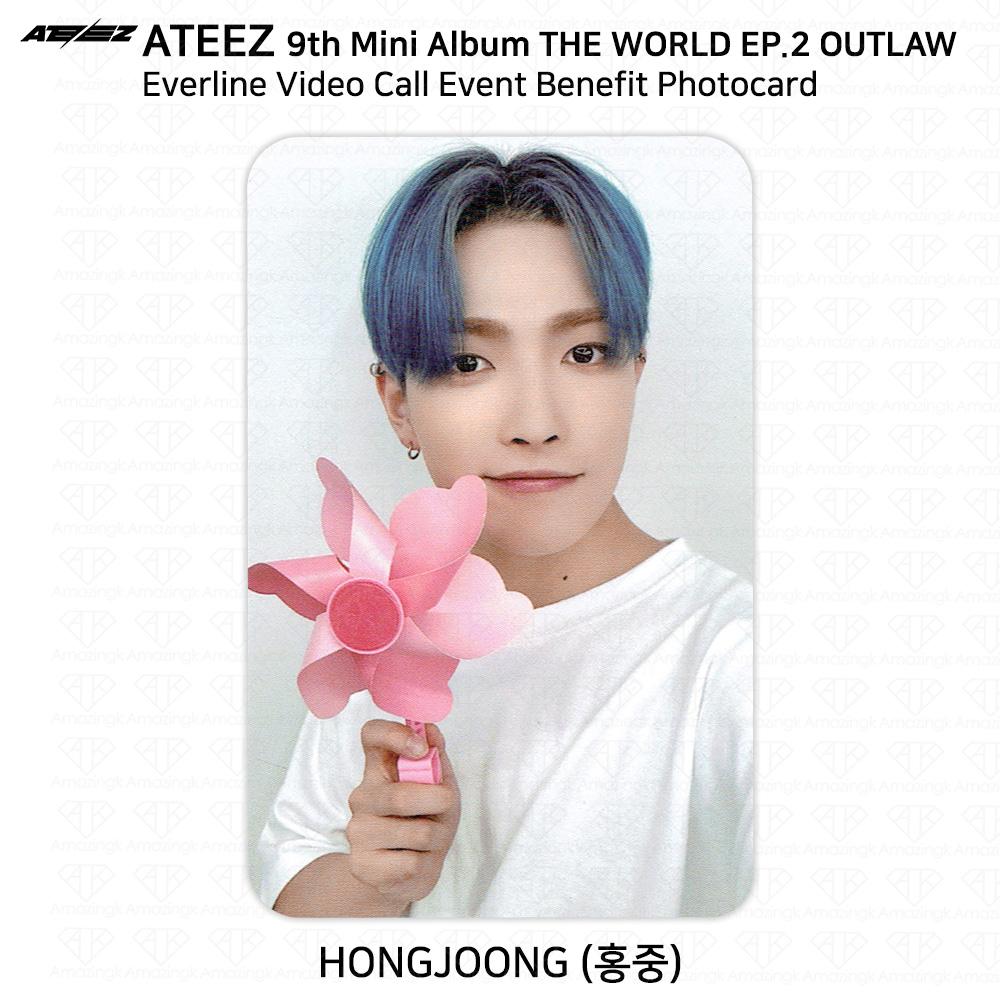 ATEEZ THE WORLD EP.2 OUTLAW Fan Sign Event Benefit Photocard Minirecord Everline
