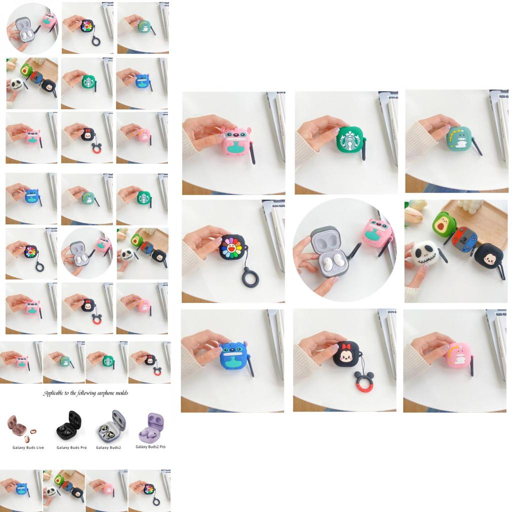 Cute Cartoon Tpu Earphone Case Compatible With Samsung Buds2 Pro Live Minnie And Mickey