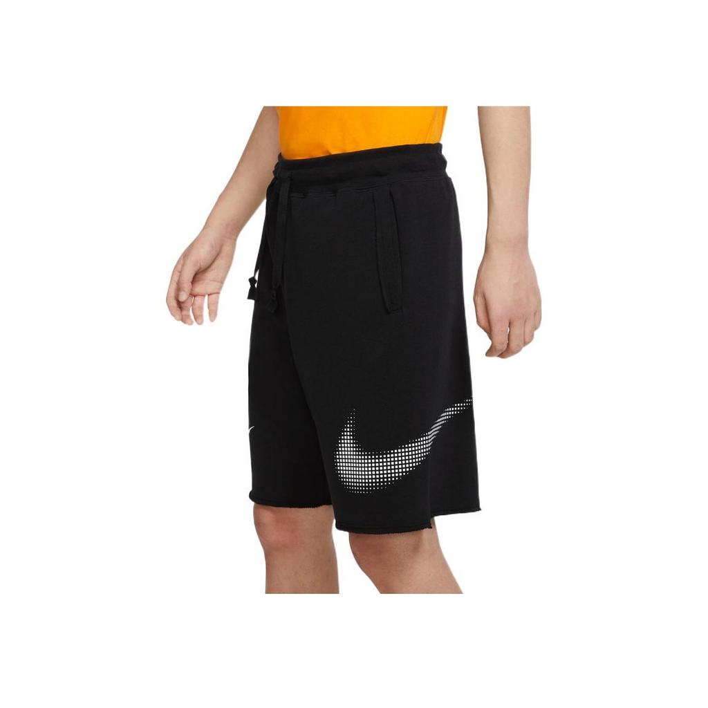 Nike Casual Sport Shorts With Large Logo Print Men Bottoms Black DX6310-010