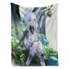 Game Genshin Impact Nahida Green Flannel Blanket Cover Warmth Soft Anime Blanket Multifunctional Decor Home Universal Blankets