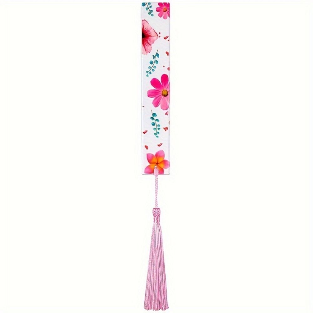 10Pcs/Set With Tassels Flower Bookmarks Stationery Book Page Markers Study/Library