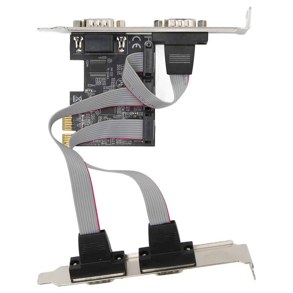 PCIE Expansion Card PCI Express X1 To Interface 4 RS232 Serial Ports Wide Applications Adapter Card