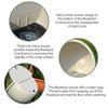 Wall Planter Semi Circular Resin Wall Hanging Flower Pot for Balcony Garden Patio 21.5x21x16.2cm Pottery Tea Color