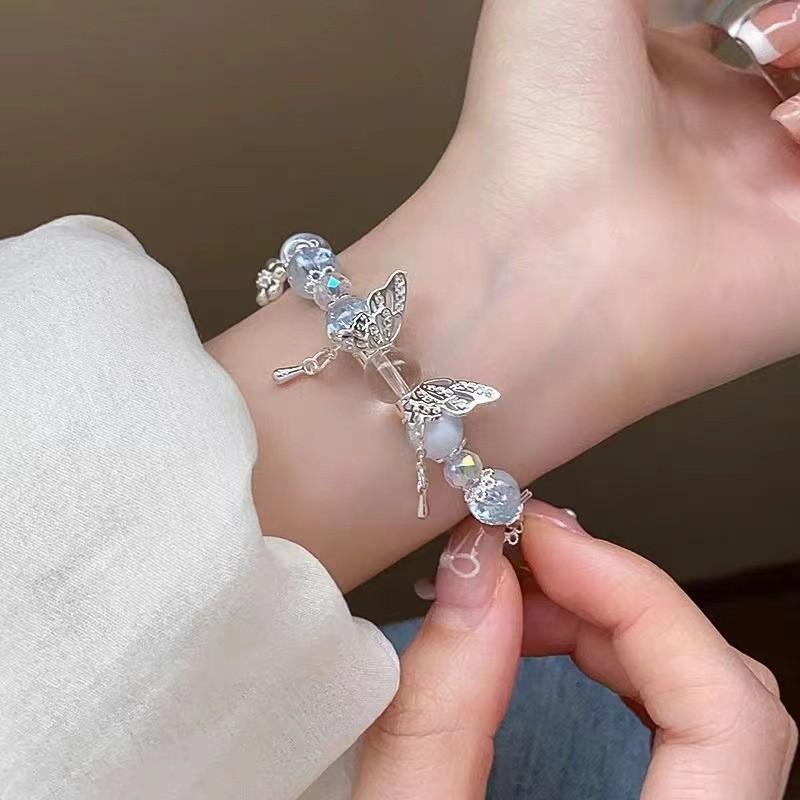 Exquisite Plated Alloy Butterfly And Ginkgo Leaf Bracelet Summer Collection
