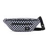Ward Classic Checkerboard All Over Print Logo Tag Nylon Sports Chest Bag Waist Bag Crossbody Bag Unisex Bags Black White VNOA2ZXXHUO