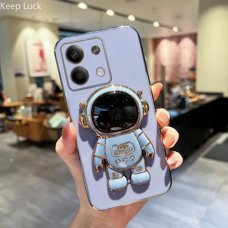 

Чехол для телефона с подставкой астронавта для Xiaomi 13T 12T 11T POCO F5 F5Pro X5 X4Pro X3 Redmi Note 13 12 12S 12C 10 10A 10C 10S чехол Капа Redmi Note13Pro синий
