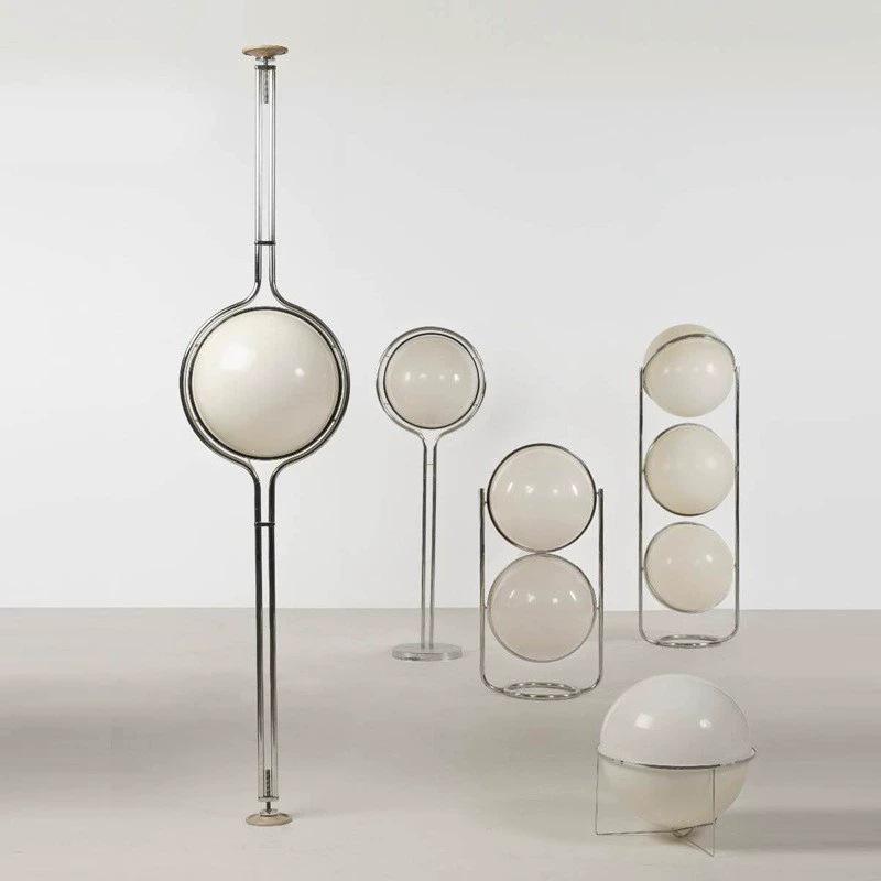 Nordic Mid-Century Bauhaus Sphere Floor Lamp – Minimalist Designer Bedside Light