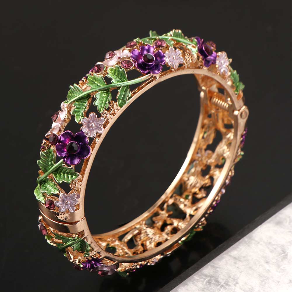 Enamel Chinese Cloisonne Bracelet Traditional Women's Hand Bracelet Jewelry