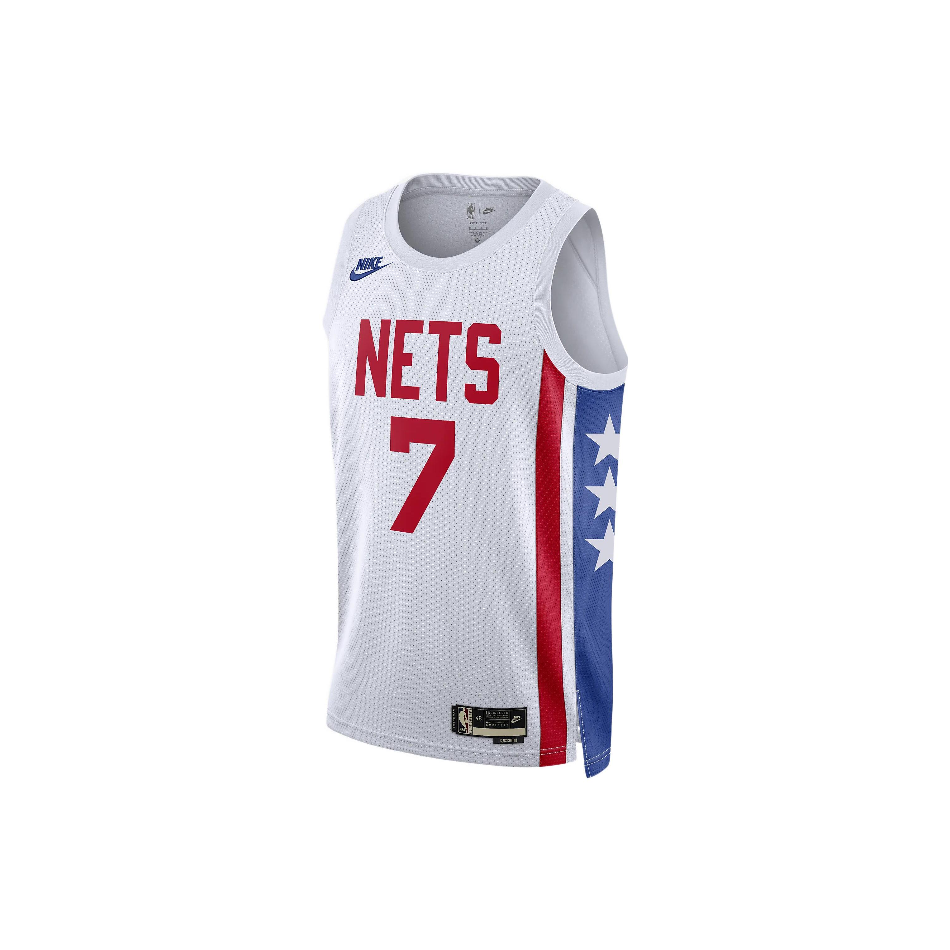 Nike Brooklyn Nets Basketball Jersey Unisex White DO9444-101 XL