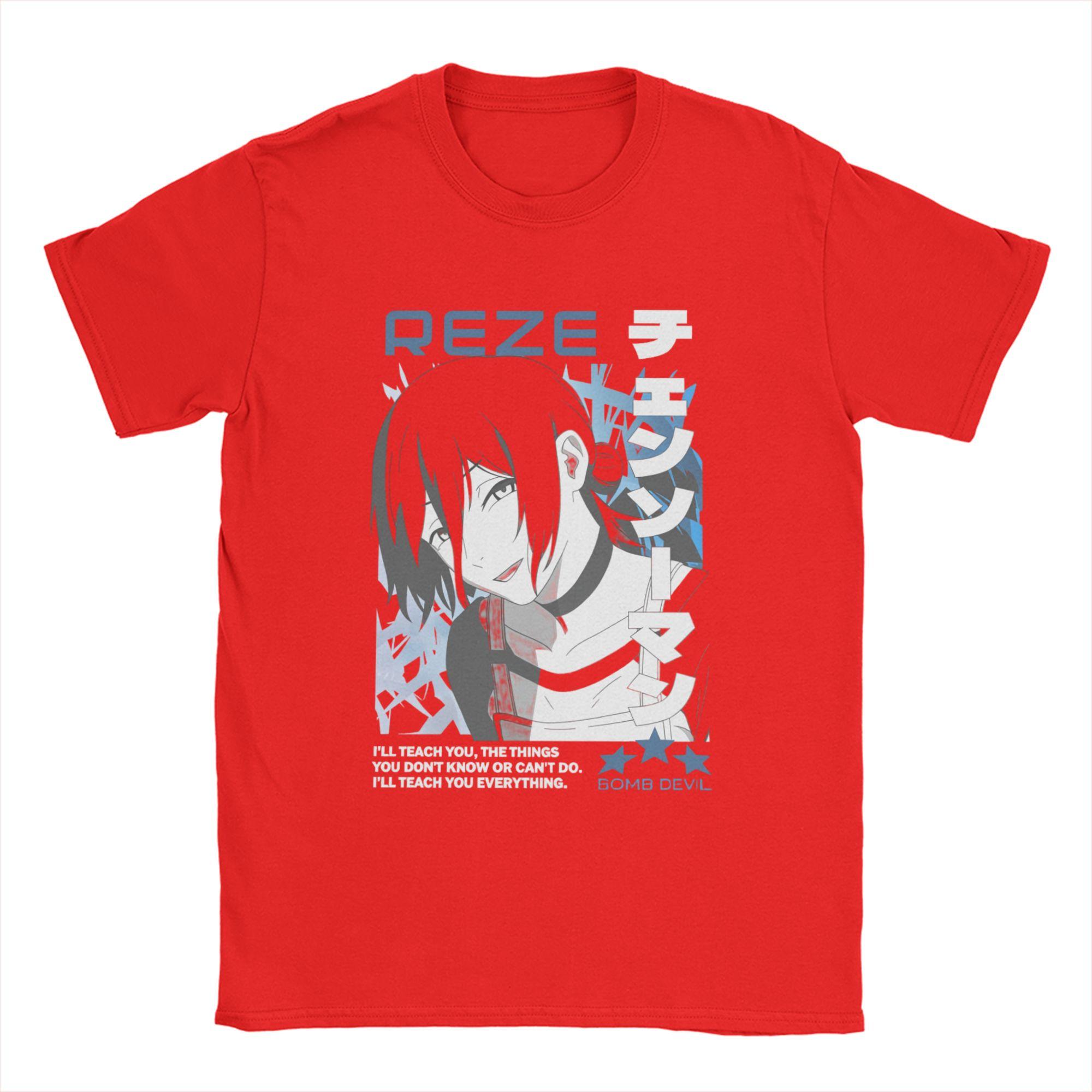 Novelty Chainsaws man Rezes T-Shirts Men O Neck Cotton T Shirts  Short Sleeve Tee Shirt Original Clothing S