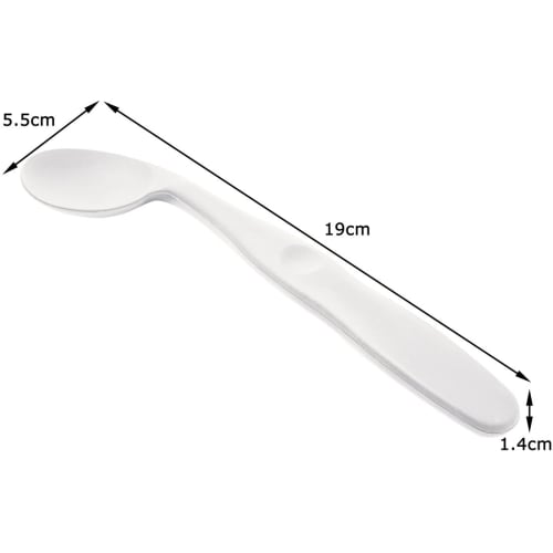 Skater Easy-Scoop Curved Neck Spoon, Cream, STCS1