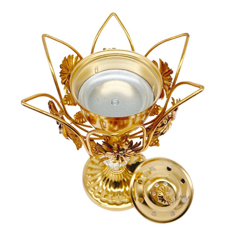 YXY Arabia Electronic Incense Burner 110V/220V Carbon Spice Stove Bakhoor Censer Exquisite Household Metal OUD Incense Holder