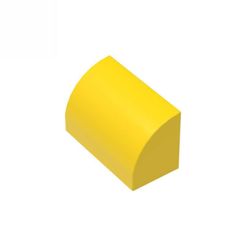 50g/83PCS 37352 Curved 1 x 2 x 1 No Studs with corners Block Moc Color Compatible with Brick DIY Children's Toy