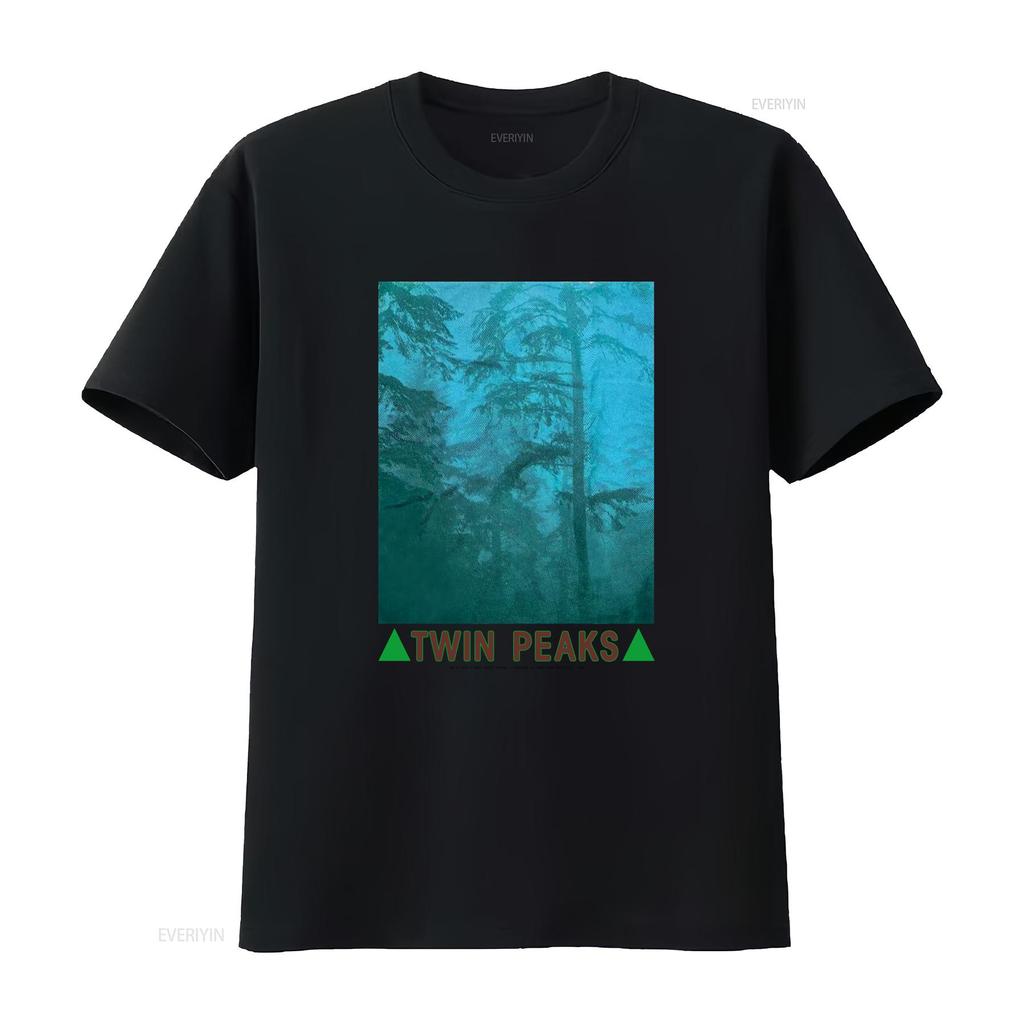 Vintage Twin Peaks Graphic Short Sleeve White T Shirt Unisex Unisex Unisex Ktv6750 Vintage Streetwear Stylish Soft Casual