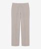 BASIC HOUSE Linen-Like Tapered Fit Slacks Beige Lzpt3104