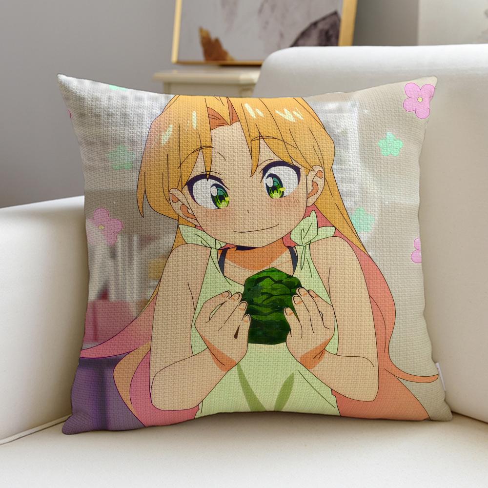 

Sweet CCute Ruri RocksS Cushion Cover Breathable and skinfriendly linen pillowcase square removable and washable cushion 30X30cm