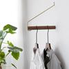 Wall Hanging Coat Rack Solid Wood Hayfork Hangers Bedroom Entrance Clothes Hooks Bamboo Home Furniture