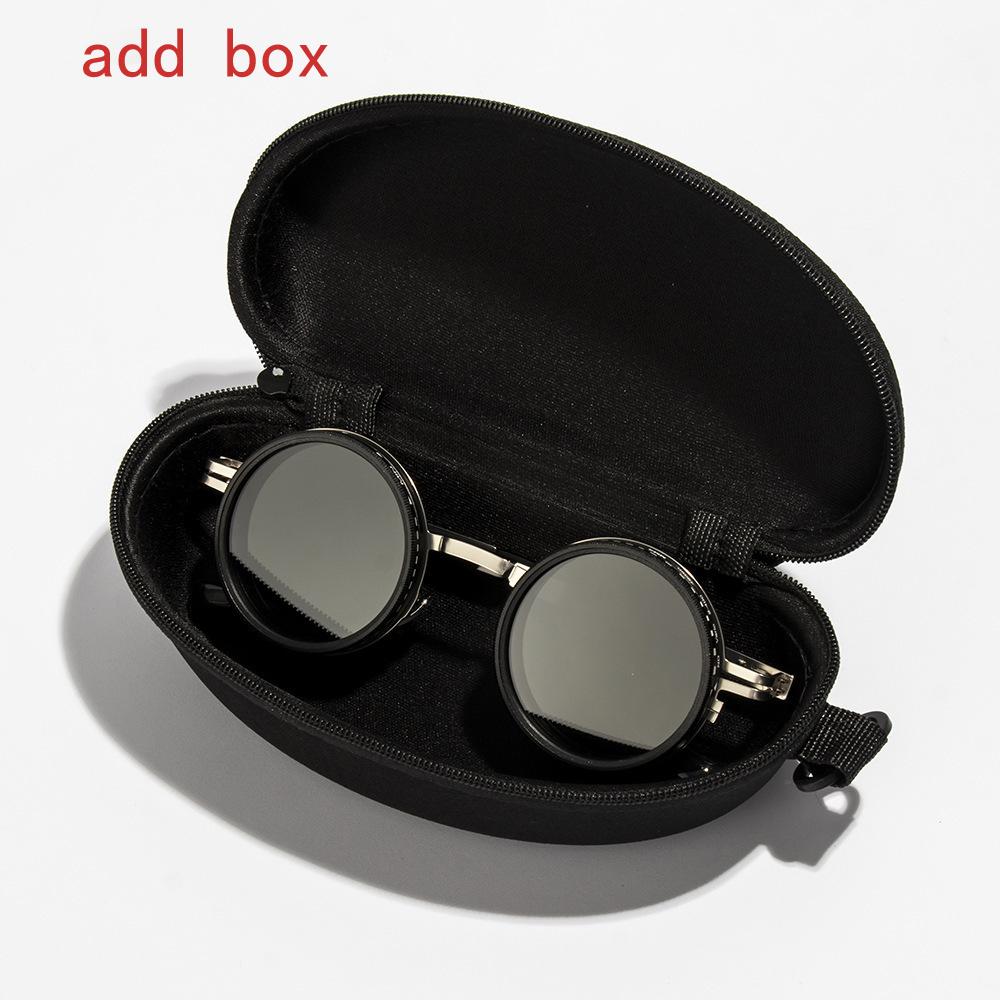 Fashion New Unisex Handmade ND9 Level Sunglasses Stepless Rotating Filter Retro Polarized Sunglass Cycling Sports Glassees
