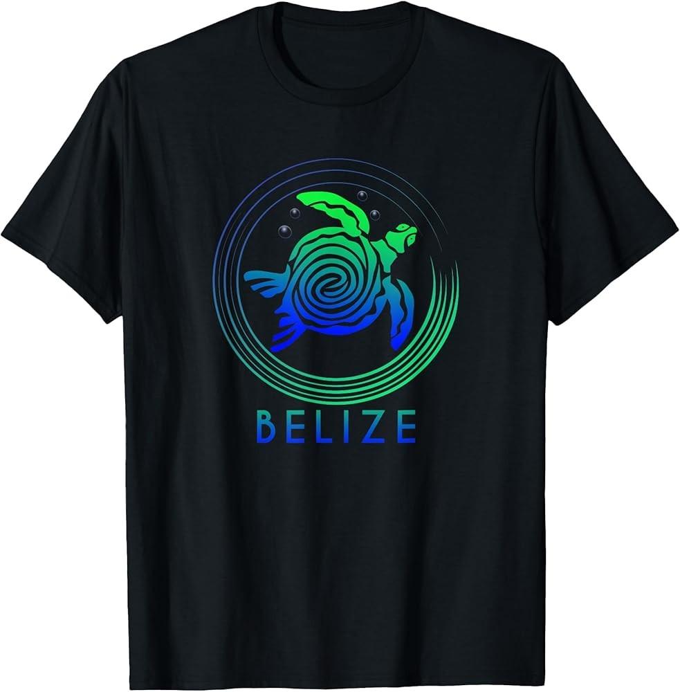 Belize Tee Tribal Belize Turtle tee TShirt Unisex T-Shirt M