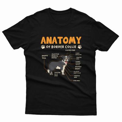 Anatomie Border Collie Voor Een Hond Heren T-shirts Unisex T-shirt Top P1 Of A