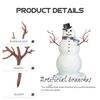 10Pcs Plastic Antler Shaped Tree Branches Artificial Dried Branches for Flower Arrangement DIY Decor Home Office Evening Party