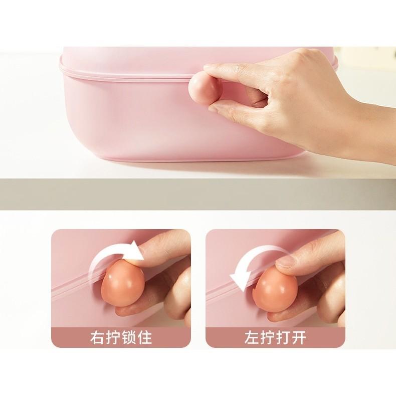 New Home Desktop Multi Layer Grid Hair Accessories Jewelry Large Capacity Storage Box Children's Cartoon Hair Rope Hair Accessories Box