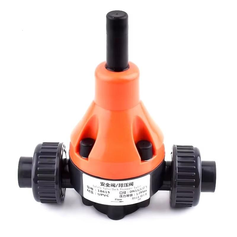 

1PC I.D 20~75mm UPVC Back Pressure Valves Relief Valves PVC Safety Valves Back Pressure Valves Safety Check Valves Inner Diameter 20mm