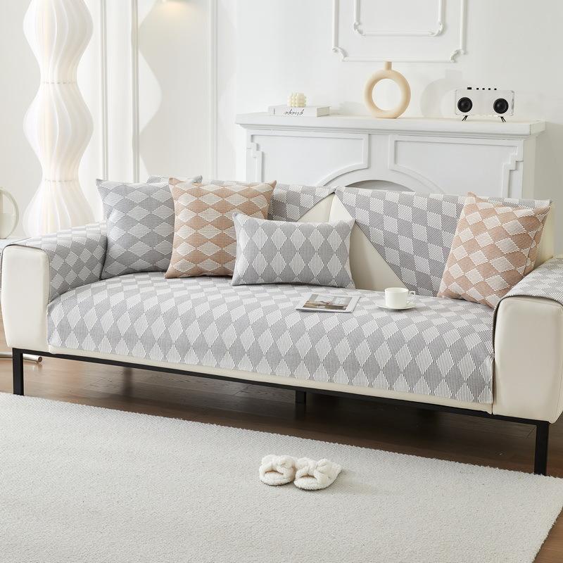 Cotton Cotton Linen Sofa Cushion Fabric Cushion Sofa Cushion Backrest Armrest Cushion Sofa Cover Towel Four Seasons Universal