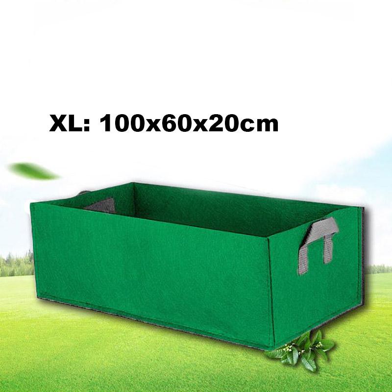 Stoffpflanze Gartentasche Garten quadratische Werkzeuge Blumen Gemüse Pflanzer Topf Griffe für Hydrokultur