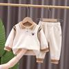 Spring Autumn Infant Tracksuits Pullover Tops T-Shirt Pants Two Piece Sets Baby Girls Clothes Kids Outfits Children Boys Toddler Sports Costume