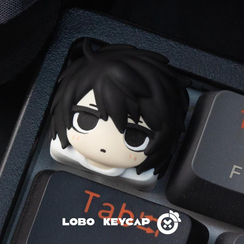 Animation Death Note Light Yagami L Figure Merchandise Cute Anime Custom Mechanical Keyboard Keycaps Esc Otaku Surprise Gifts