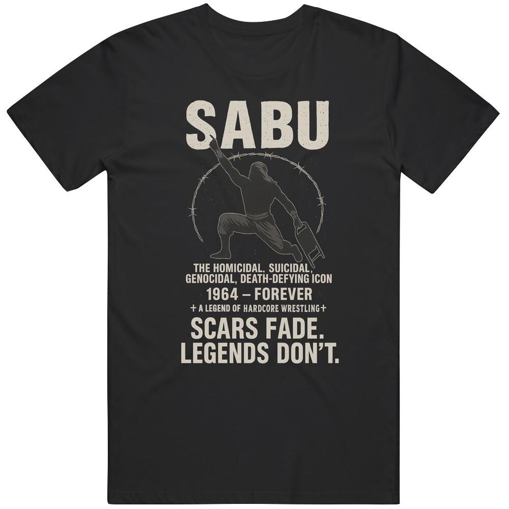 

Retro Pro Wrestling ECW Sabu Legend Wrestling In Memory Gift Idea T Shirt 4XL