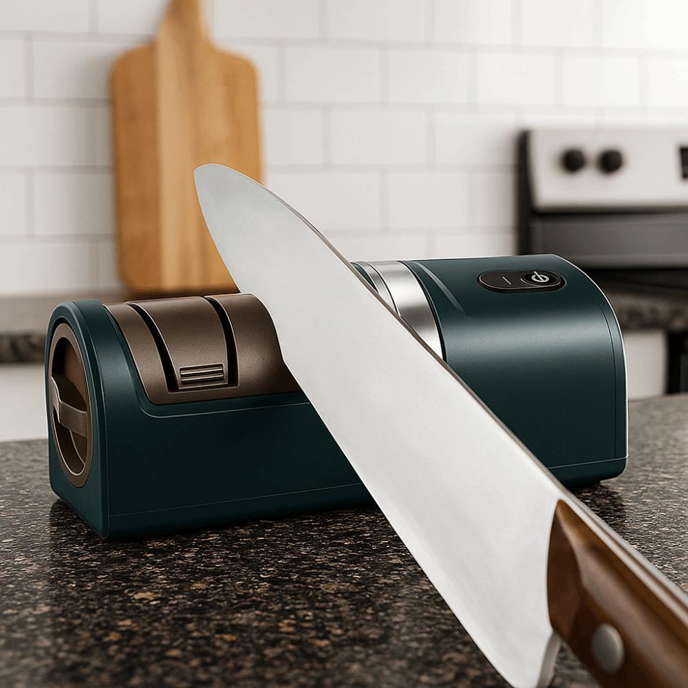 Rechargeable Wireless Electric Cutter Sharpener Coarse and Fine Cutter Whetstone Kitchen